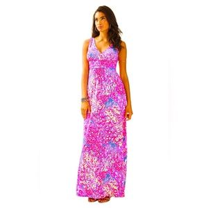 Lily Pulitzer Sloan Maxi Dress Iris Blue size XS